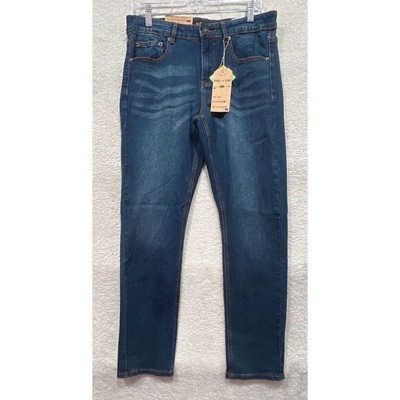 Ring of Fire West Coast‎ Tradition Blue  Skinny Size 33 X 30 Men's Jeans - Picture 1 of 9